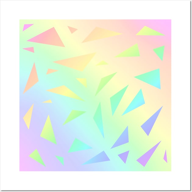 Pastel Gradient Design with Pastel Ombre Triangles! Wall Art by KelseyLovelle